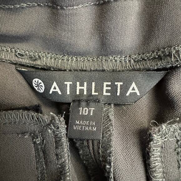 Athleta Headlands Hybrid Pants Gray Zipper Pockets Size 10T Workout Hiking - Picture 5 of 7